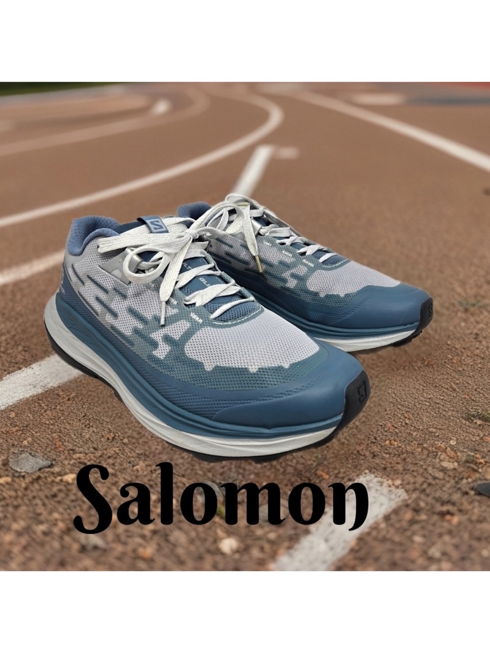 Salomon Ultra Glide Running Shoeswomens Sz 9.5Bluestone/Pearl Trail Distance